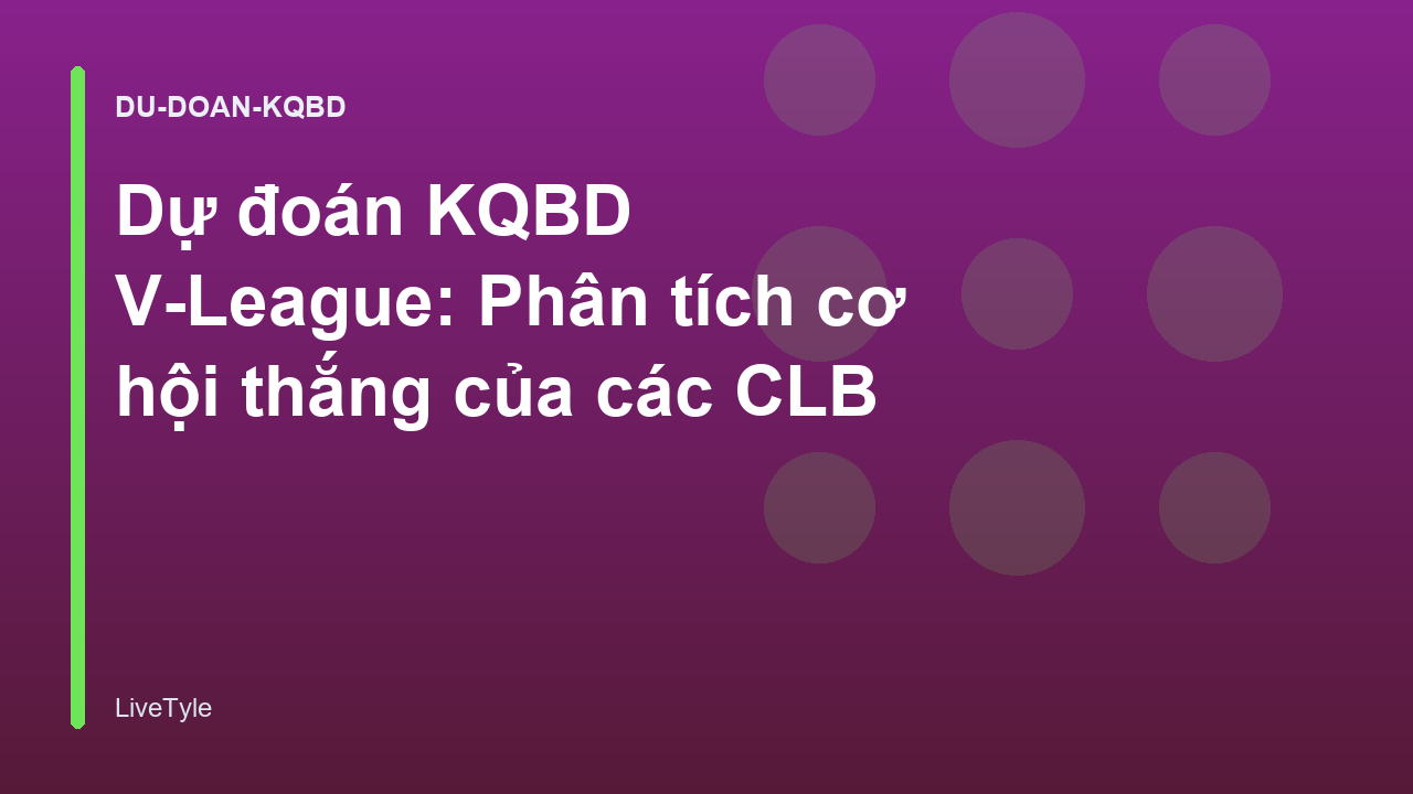 Read more about the article Dự đoán KQBD V-League: Phân tích cơ hội thắng của các CLB